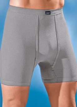 Dreierpack Unterhosen aus Feinripp mit Eingriff, uni bunt