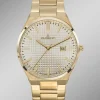 Dugena-Quartz-Herrenuhr mit Edelstahlbandgehäuse