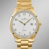 Dugena-Quartz-Herrenuhr mit Edelstahlbandgehäuse