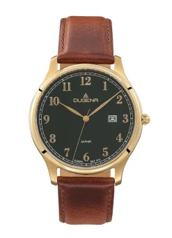 Dugena-Quartz-Herrenuhr mit Edelstahlgehäuse