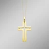 Durchbrochener Kreuz-Anhänger aus Gold