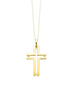 Durchbrochener Kreuz-Anhänger aus Gold