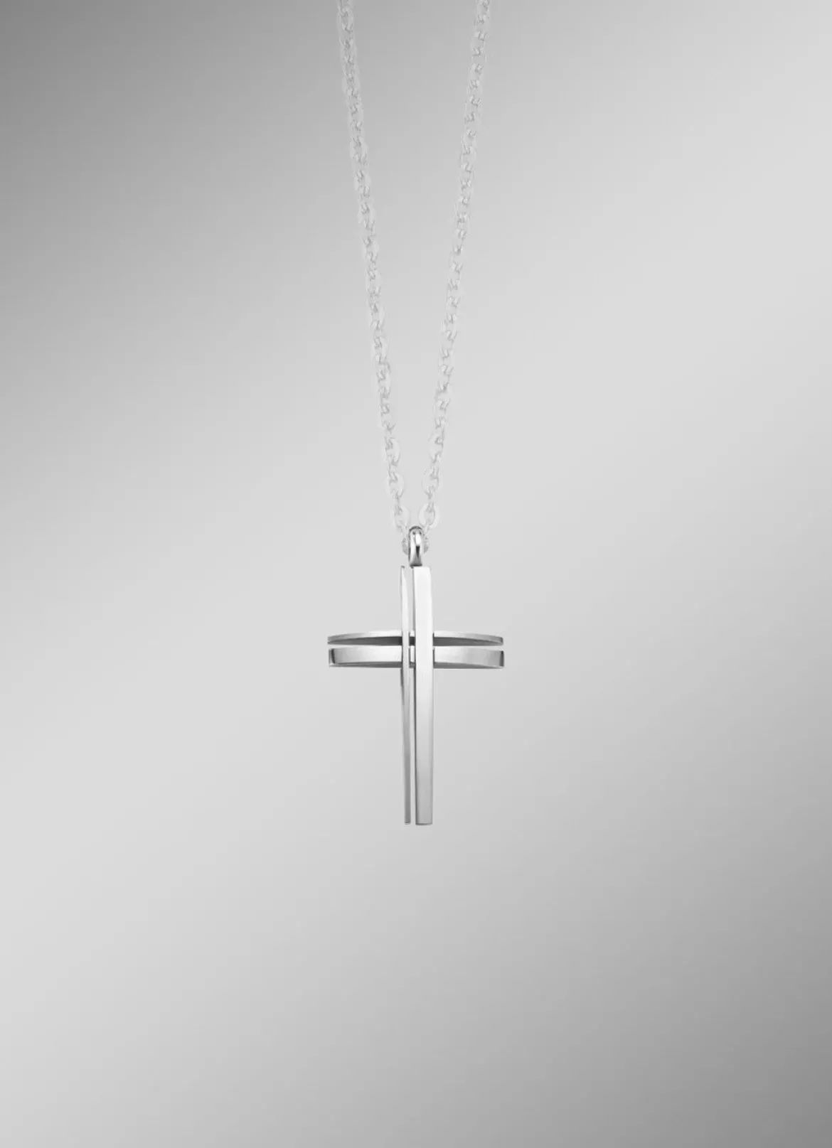 Durchbrochener Kreuz-Anhänger aus Edelstahl