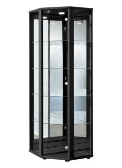 Eck-Vitrine mit LED-Beleuchtung