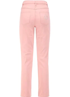 Edeljeans mit Stickerei in 7/8-Länge