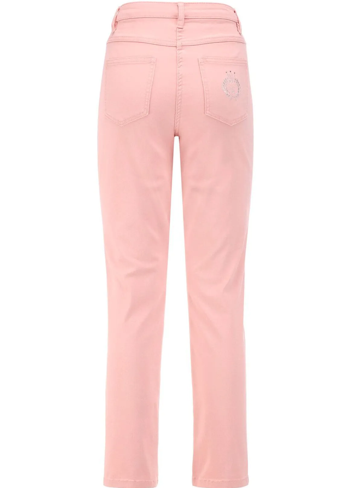 Edeljeans mit Stickerei in 7/8-Länge