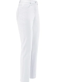Edeljeans mit Stickerei in 7/8-Länge