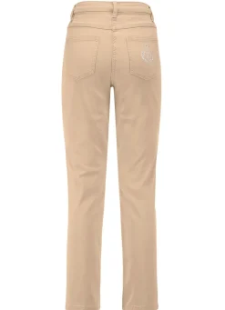 Edeljeans mit Stickerei in 7/8-Länge
