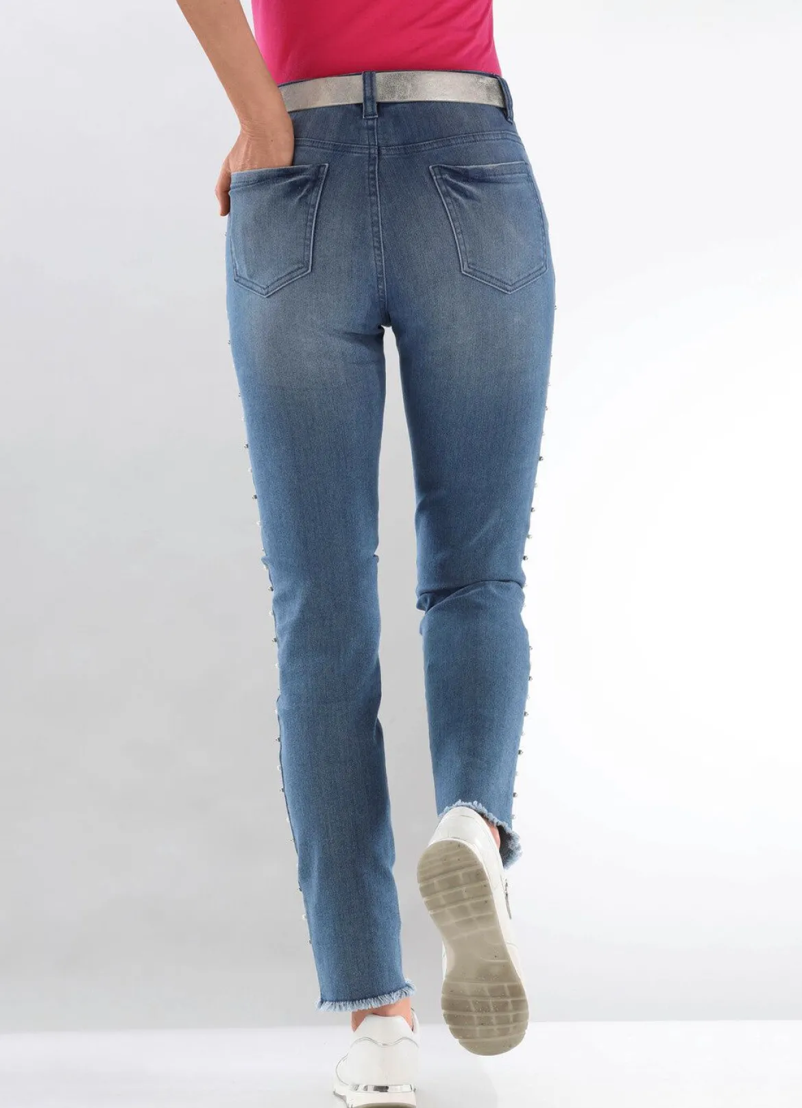Edel-Jeans mit tollen Zierperlen