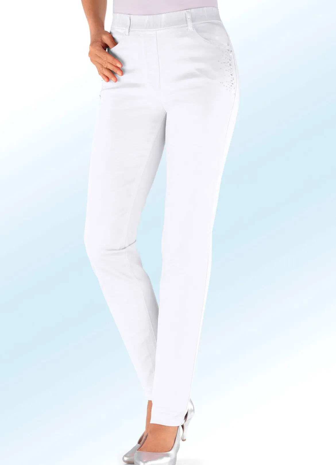 Edle Hose mit funkelnden Glitzersteinchen