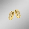 Edle Klappcreolen mit Brillanten