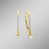 Edle Ohrringe mit 2 Brillanten und 18 Diamanten