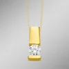 Edler Anhänger in Gelbgold mit Brillant