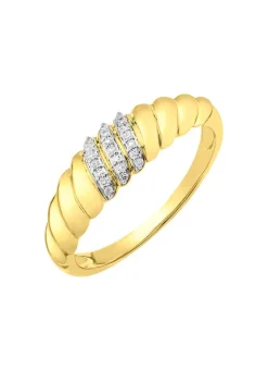 Edler Damenring mit 21 Diamanten