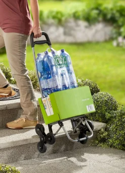 Einkaufsroller mit Regenschirmhalter