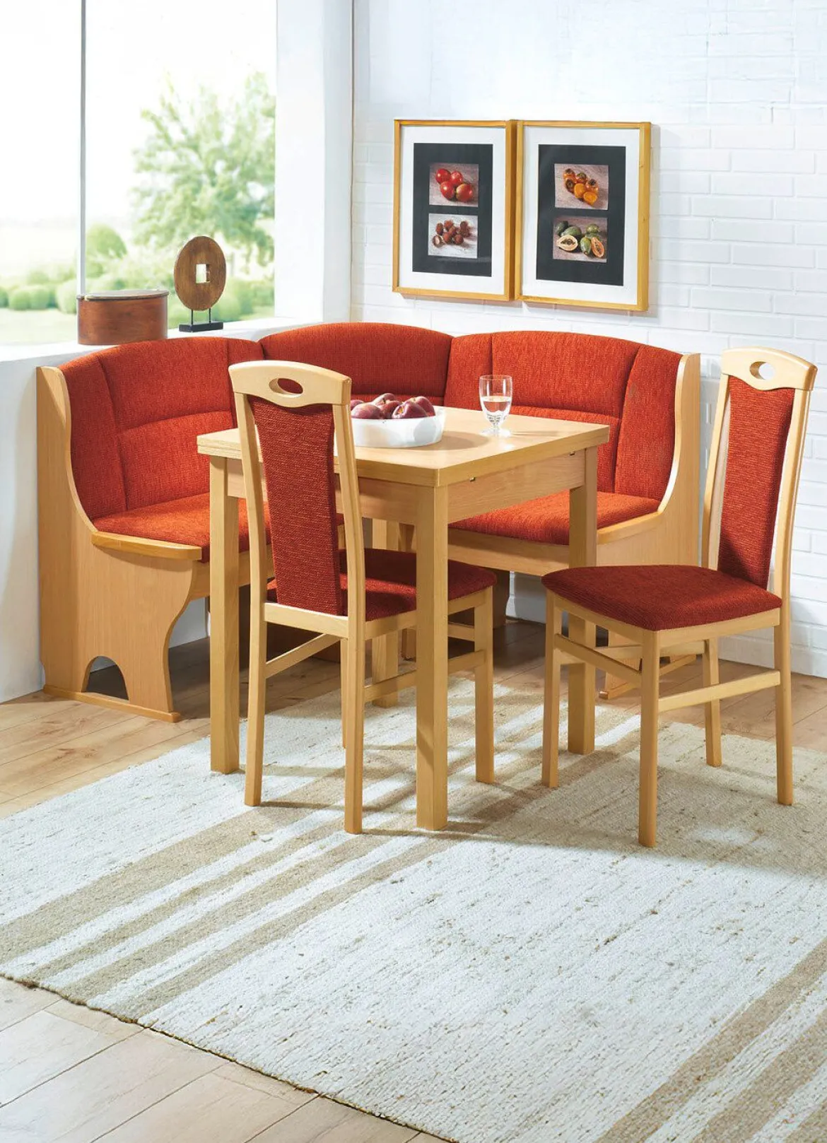 Elegante Eckbankgruppe, 4-teilig