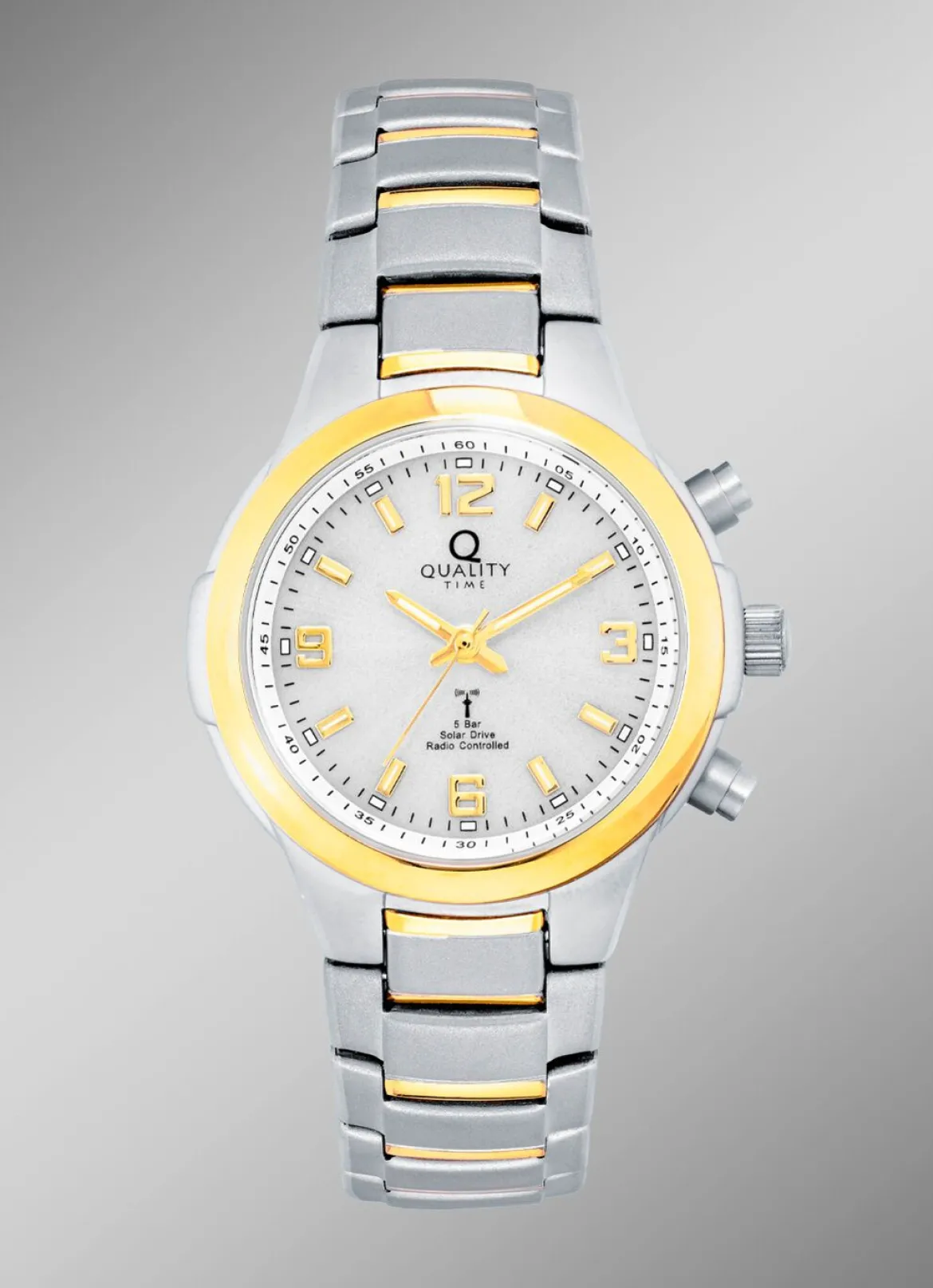 Elegante Funk-Solar-Damenuhr der Marke Quality Time