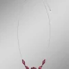 Elegante Halskette mit Granat