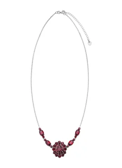 Elegante Halskette mit Granat