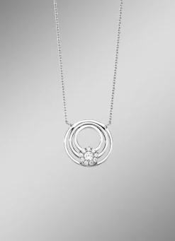 Elegante Halskette mit synth. Zirkonia