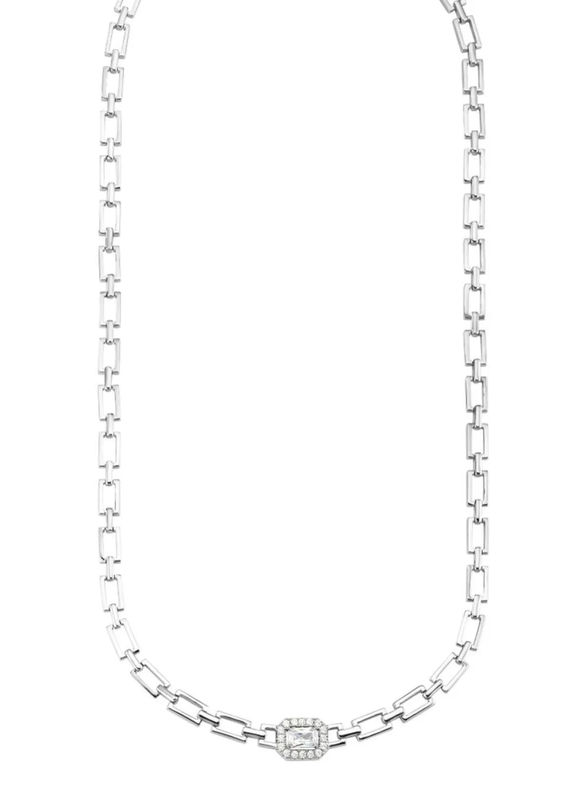 Elegante Halskette mit synth. Zirkonia