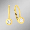 Elegante Ohrringe in Gelbgold mit Brillant