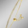 Elegantes doppelreihiges Armband mit synth. Zirkonia