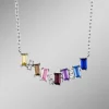 Eleganz in Silber: Halskette mit synth. Zirkonia