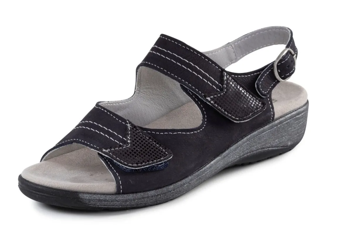 ELENA EDEN, bequeme Damen-Sandalen, Weite G, mit herausnehmbarem Fußbett