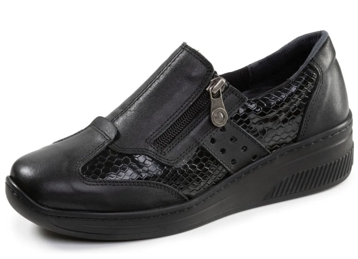 ELENA EDEN, bequeme Damen-Slipper, Weite H, mit herausnehmbarem Fußbett