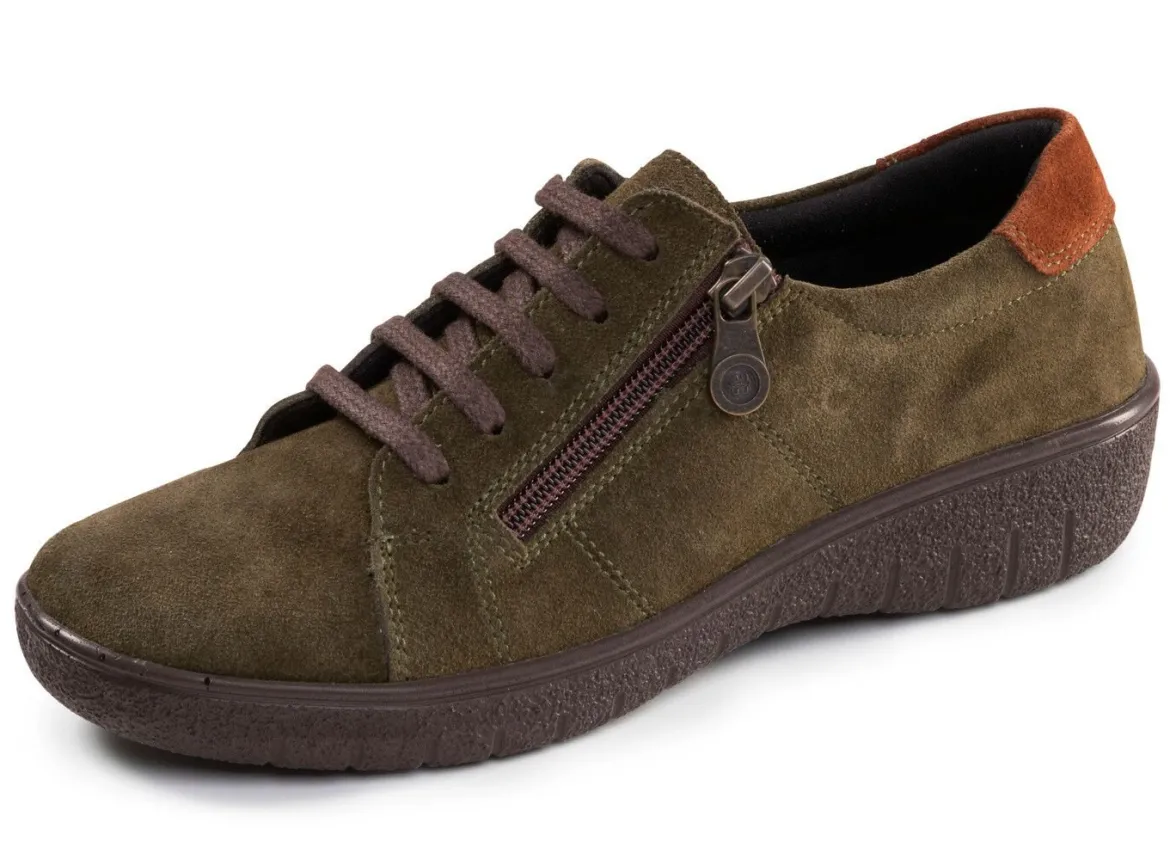 ELENA EDEN, bequeme Damen-Schnürschuhe, Weite G, mit herausnehmbarem Fußbett