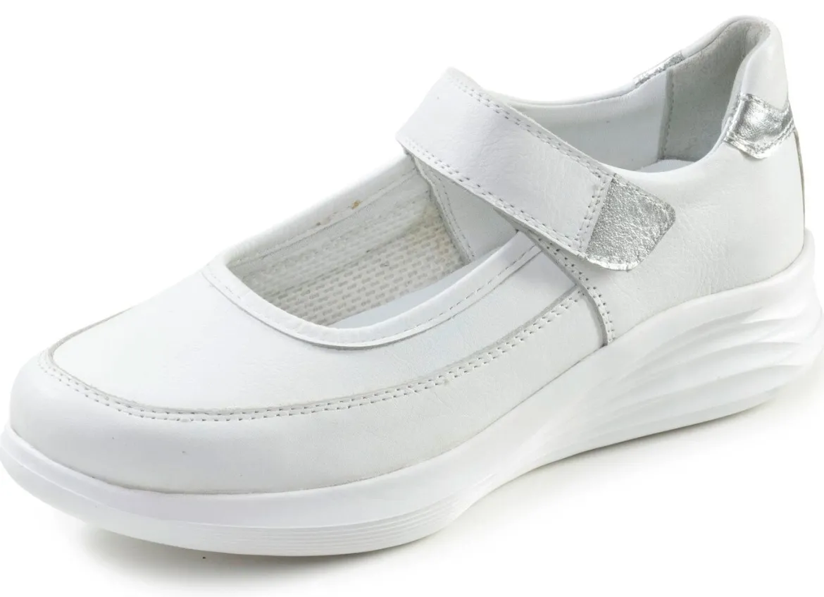 ELENA EDEN, bequeme Damen-Spangenschuhe, Weite H, mit herausnehmbarem Fußbett