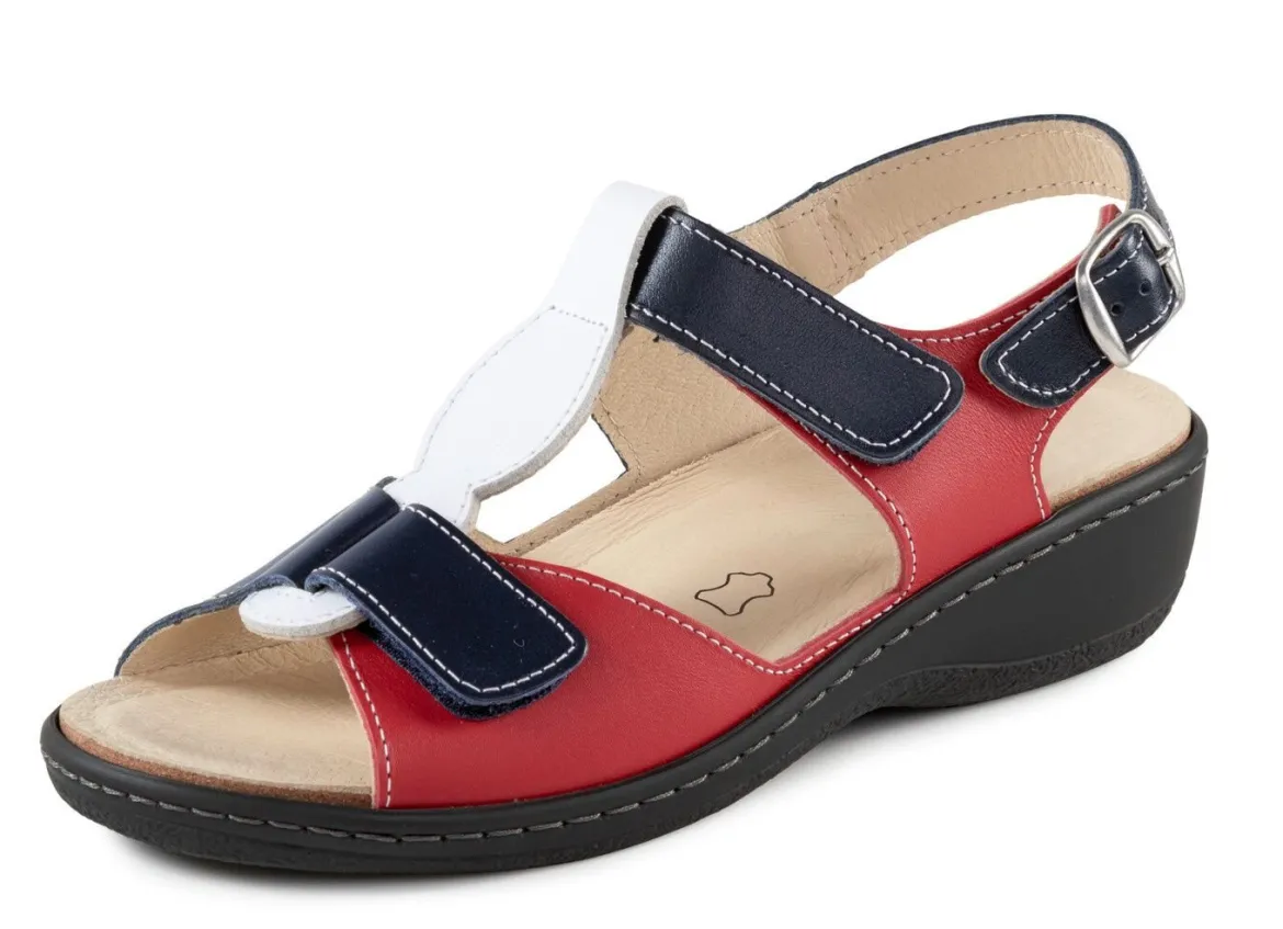 ELENA EDEN, bequeme Damen-Sandalen, Weite H, mit herausnehmbarem Fußbett