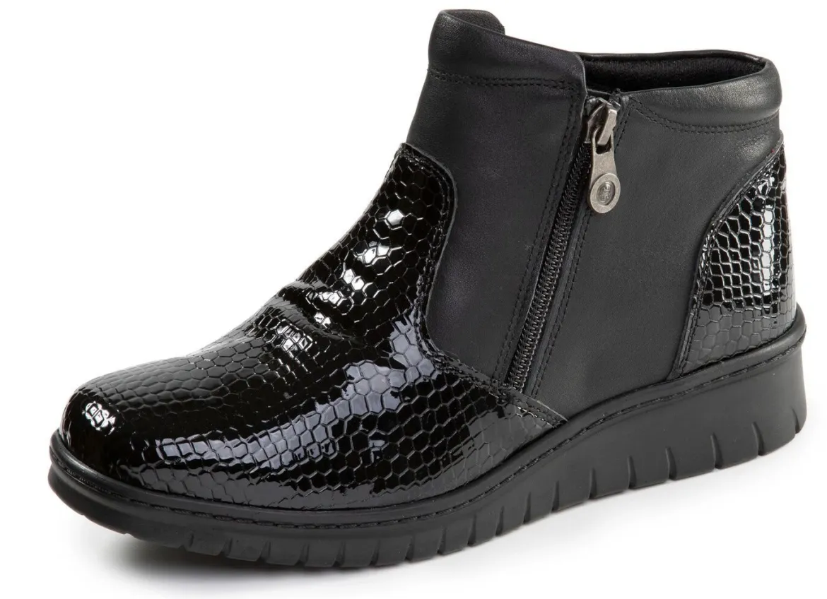 ELENA EDEN, komfortable Damen-Boots, Weite H, mit herausnehmbarem Fußbett