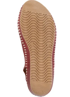 ELENA EDEN Sandalette aus weichem, perforiertem Nappaleder