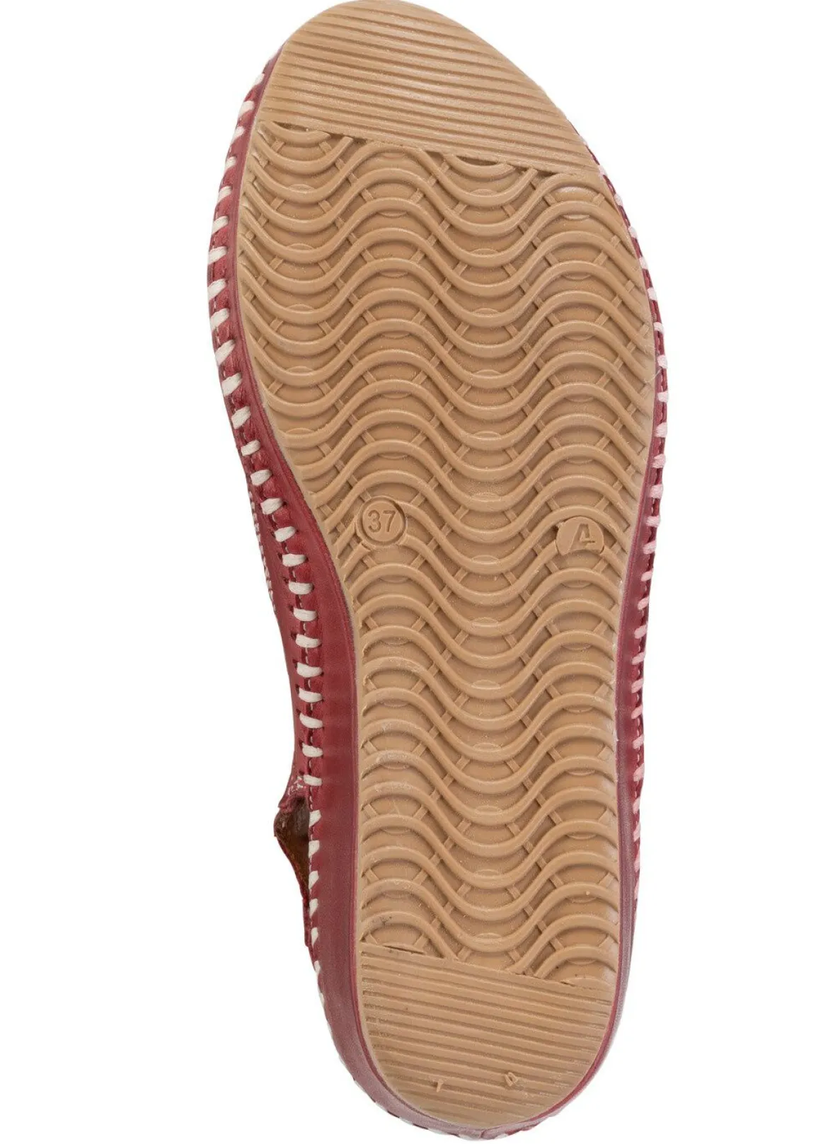 ELENA EDEN Sandalette aus weichem, perforiertem Nappaleder