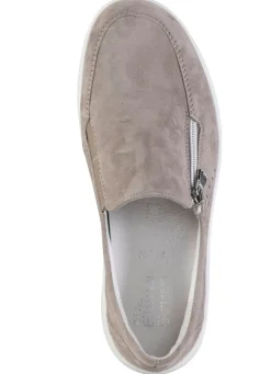 ELENA EDEN Slipper aus hochwertigem Veloursleder mit Zier-Perforation