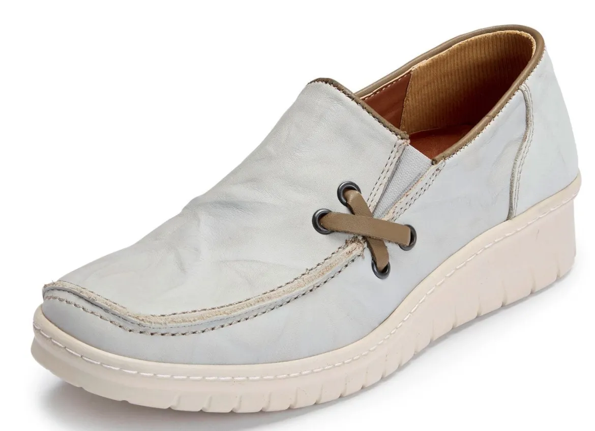 ELENA EDEN Slipper mit Knitterstruktur
