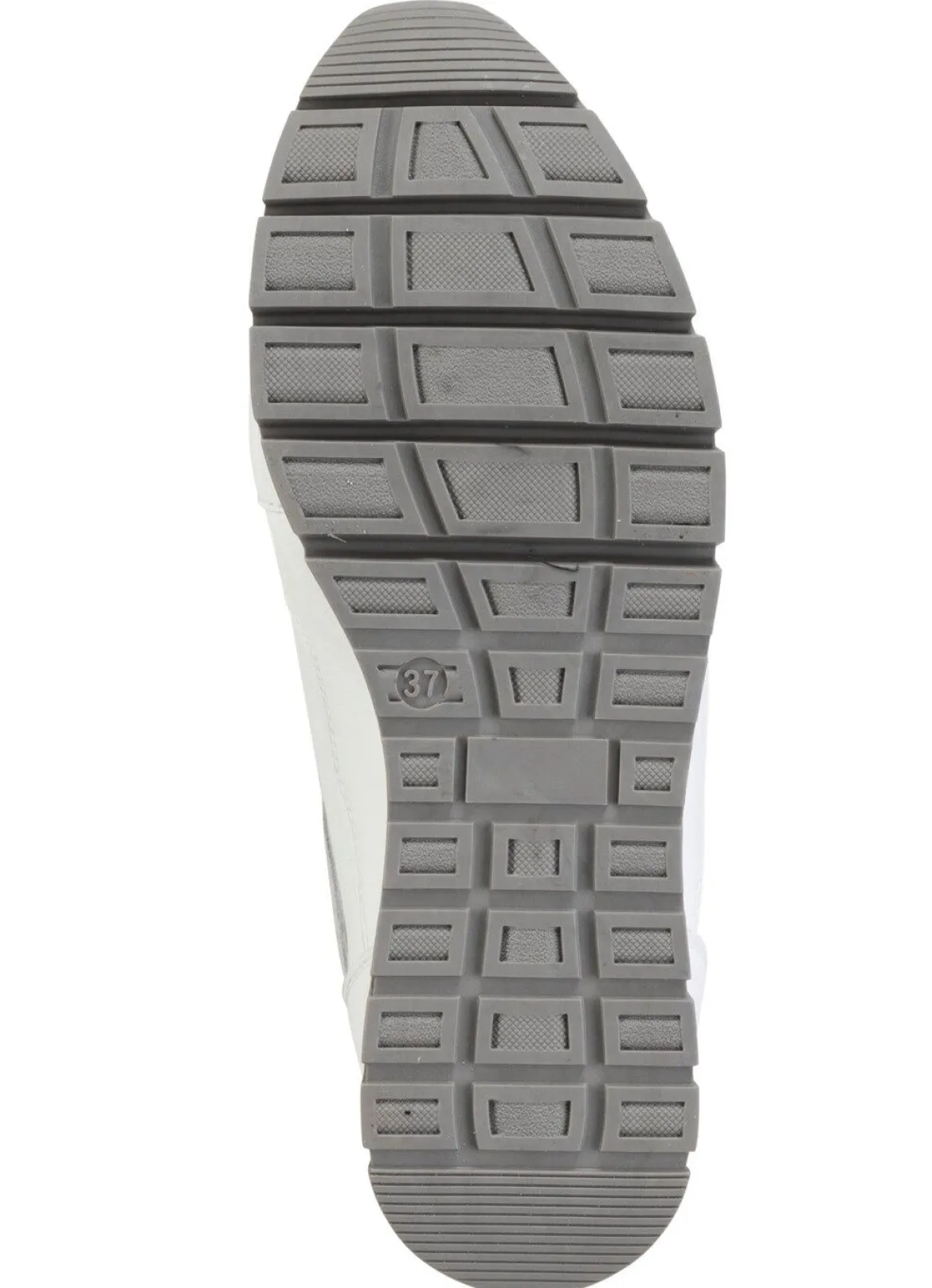 ELENA EDEN Sneaker aus Nappaleder und silbergrau geprägtem Veloursleder
