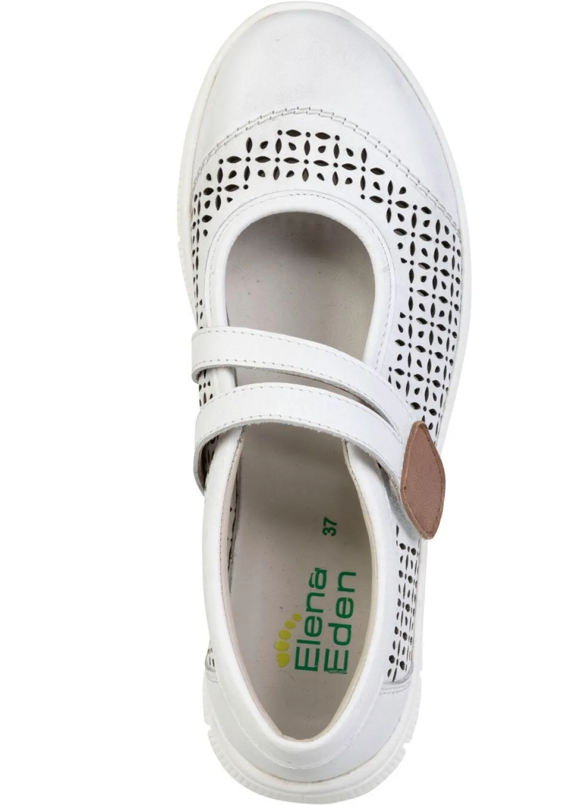 ELENA EDEN, sommerliche Damen-Spangenschuhe, Weite H, mit herausnehmbarem Fußbett