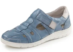 ELENA EDEN, sommerliche Damen-Slipper, Weite H, mit herausnehmbarem Fußbett