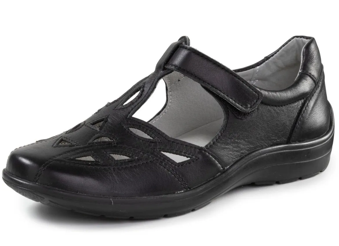 ELENA EDEN, sommerliche Damen-Slipper, Weite H, mit herausnehmbarem Fußbett