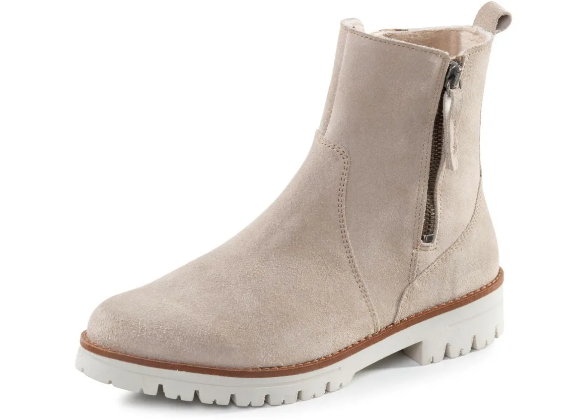 ELENA EDEN Stiefelette aus Veloursleder