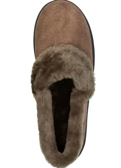 ELENA EDEN, warme Damen-Hausschuhe, Weite H, mit Lammfell