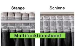 Energiespar-Verdunkelungsschals in Leinenoptik