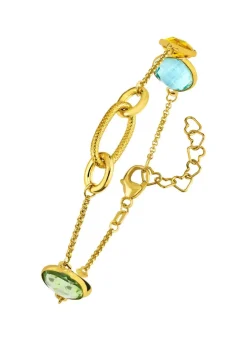 Farbenfrohe Eleganz: Armband mit Quarzen