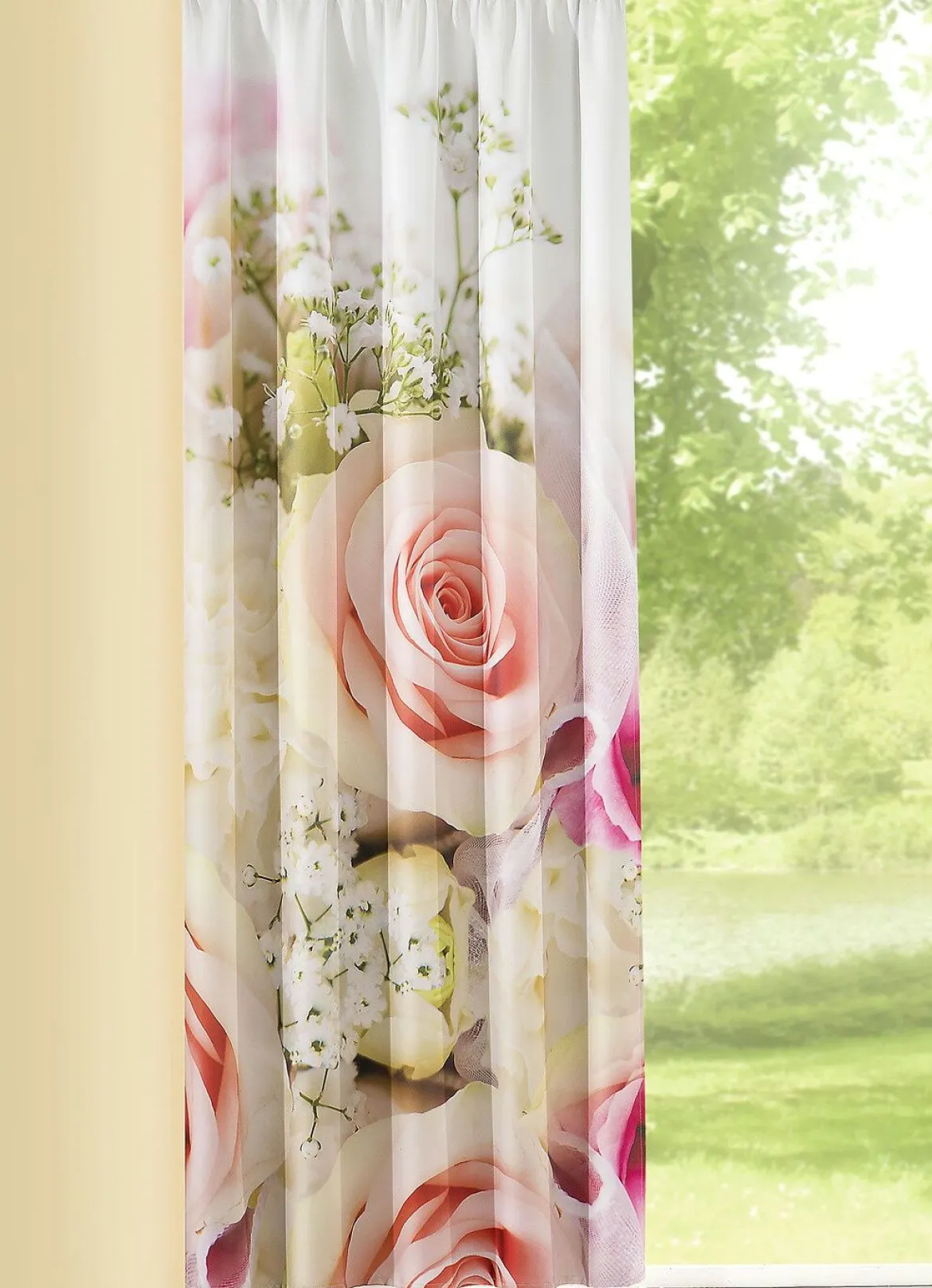Fensterdekoration mit farbbrillantem Digitaldruck
