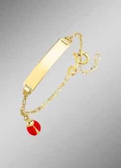 Figaroketten-Armband mit Marienkäfer
