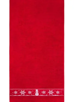 Flauschige Frottier-Serie mit Jacquard-Bordür