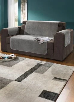 Flauschige Sessel-, Couch- und Armlehnenschoner